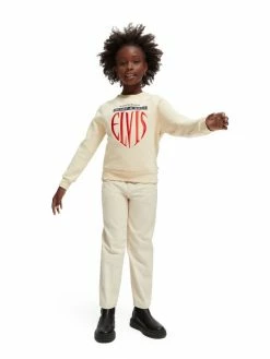 Scotch & Soda ELVIS GRAPHIC - Sweatshirt - Vanilla