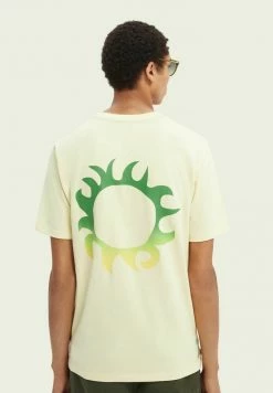 Scotch & Soda T-shirt Imprimé - Highlight Yellow -Scotch & Soda Soldes 5b67bbad2cb74de3bb469c39e2e12d1b