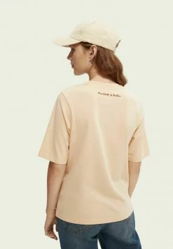 Scotch & Soda RELAXE FIT - T-shirt Imprimé - Peach -Scotch & Soda Soldes 5b81a9aab9be465abca1437d5ac7de35