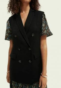 Scotch & Soda Veste Sans Manches - Black -Scotch & Soda Soldes 5b8ad98407f645d0922728989db9c390