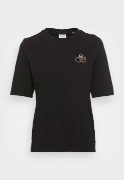 Scotch & Soda RELAXED FIT WITH LOGO GRAPHIC - T-shirt Basique - Black -Scotch & Soda Soldes 5bd463cbca9440209a433e8faa550ecd