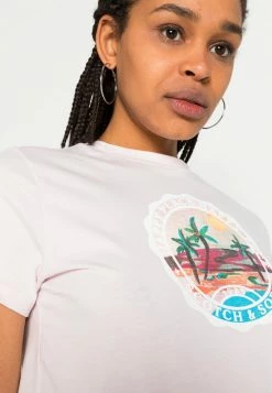 Scotch & Soda REGULAR FIT WITH ARTWORK - T-shirt Imprimé - Sunrise Pink -Scotch & Soda Soldes 5c49b25b07904998b44f92d66583b256