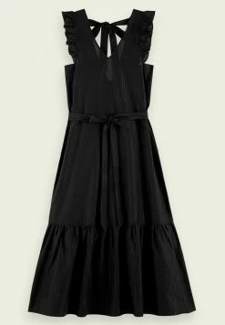 Scotch & Soda Robe Longue - Black -Scotch & Soda Soldes 5ccdefe408b14326b5dd7defd8911ac9