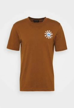 Scotch & Soda GRAPHIC LOGO - T-shirt Imprimé - Tabacco -Scotch & Soda Soldes 5d63797fe494433696406cd00d3132da