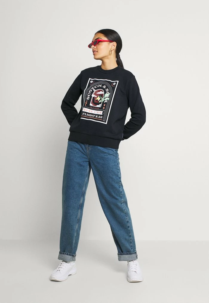 Scotch & Soda RELAXED FIT CREW NECK - Sweatshirt - Night 2 Scotch & Soda RELAXED FIT CREW NECK - Sweatshirt - Night – Image 2