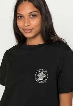 Scotch & Soda ARTWORK - T-shirt Basique - Black -Scotch & Soda Soldes 5dd3ccdf054d45959a5a8726f6d9eeab