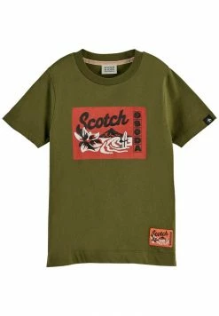 Scotch & Soda REGULAR FIT - T-shirt Imprimé - Military