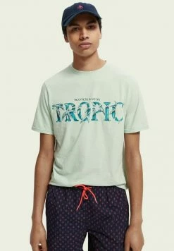 Scotch & Soda GRAPHIC - T-shirt Imprimé - Mint