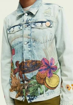 Scotch & Soda HAWAIIAN FL - Veste En Jean - Hawaiian Flow -Scotch & Soda Soldes 5f4d073264b342fa993a16afaa689bc1