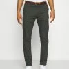 Scotch & Soda BELTED CHINO - Chino - Charcoal