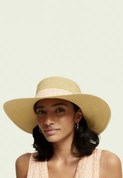 Scotch & Soda PRINTED RIBBON - Chapeau - Straw