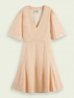 Scotch & Soda Robe De Jour - Orange -Scotch & Soda Soldes 61055e84d0904e4f8f77207ece2776c5