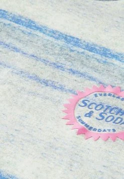 Scotch & Soda MELANGE EFFECT - T-shirt Imprimé - Blue/light Grey -Scotch & Soda Soldes 613e7ffd7c19441ca41119edbc5cdd6a