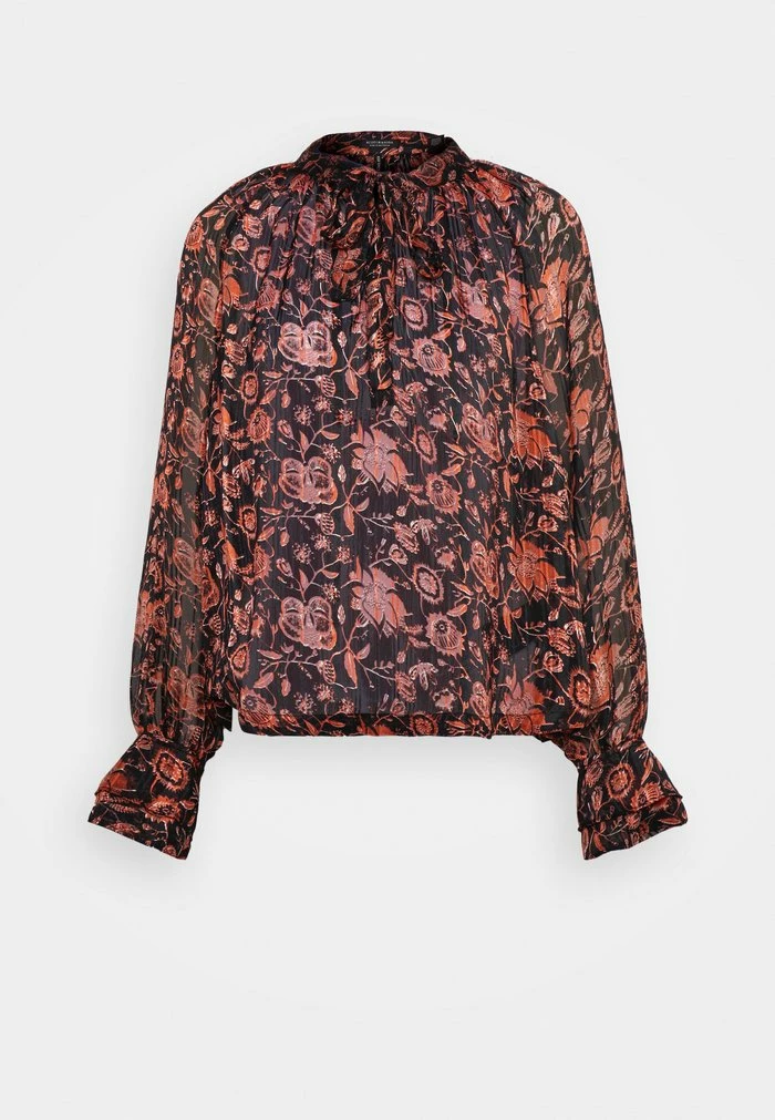 Scotch & Soda SHEER RECYCLED RUFFLE - Blouse - Red 5 Scotch & Soda SHEER RECYCLED RUFFLE - Blouse - Red – Image 5