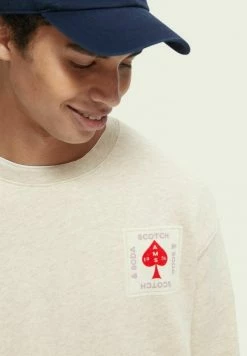 Scotch & Soda REGULAR-FIT - Sweatshirt - Ecru Melange -Scotch & Soda Soldes 6199d135c7034384b6d02a0fbe6baef3