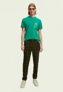 Scotch & Soda REGULAR FIT ARTWORK - T-shirt Imprimé - Highlight Green