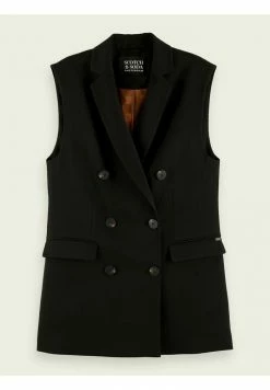 Scotch & Soda Veste Sans Manches - Black -Scotch & Soda Soldes 61dddc76dbd141bd98b506d6f189f1aa