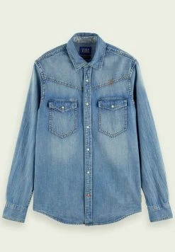 Scotch & Soda Chemise - Washed Indigo 12 Scotch & Soda Chemise - Washed Indigo -Scotch & Soda Soldes 6250bbc1fda24ae7aa1e786ebc7a0257