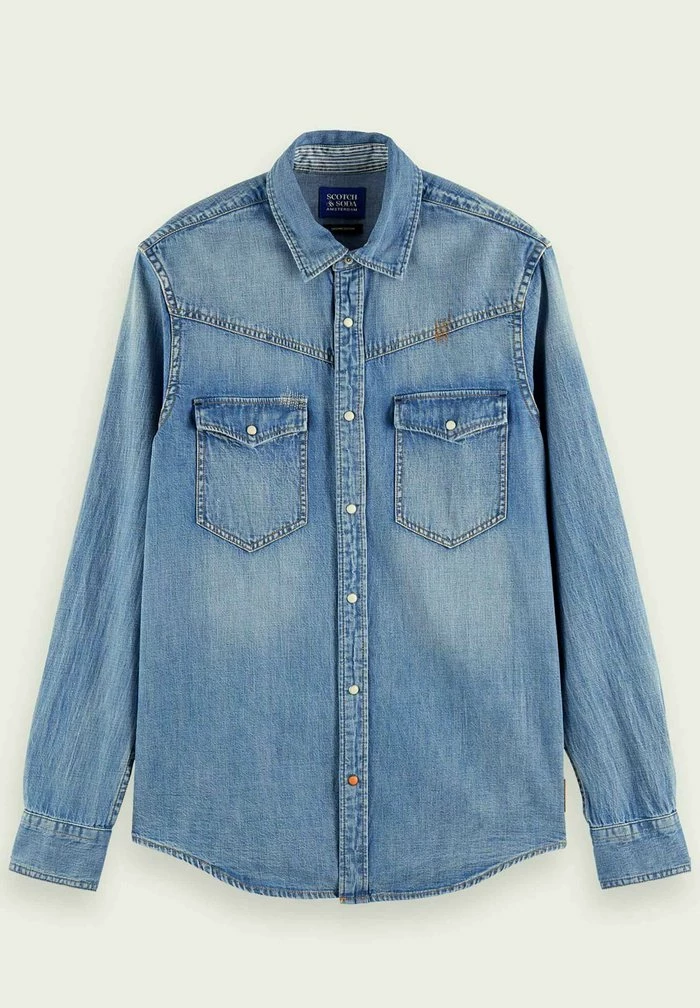 Scotch & Soda Chemise - Washed Indigo 6 Scotch & Soda Chemise - Washed Indigo – Image 6