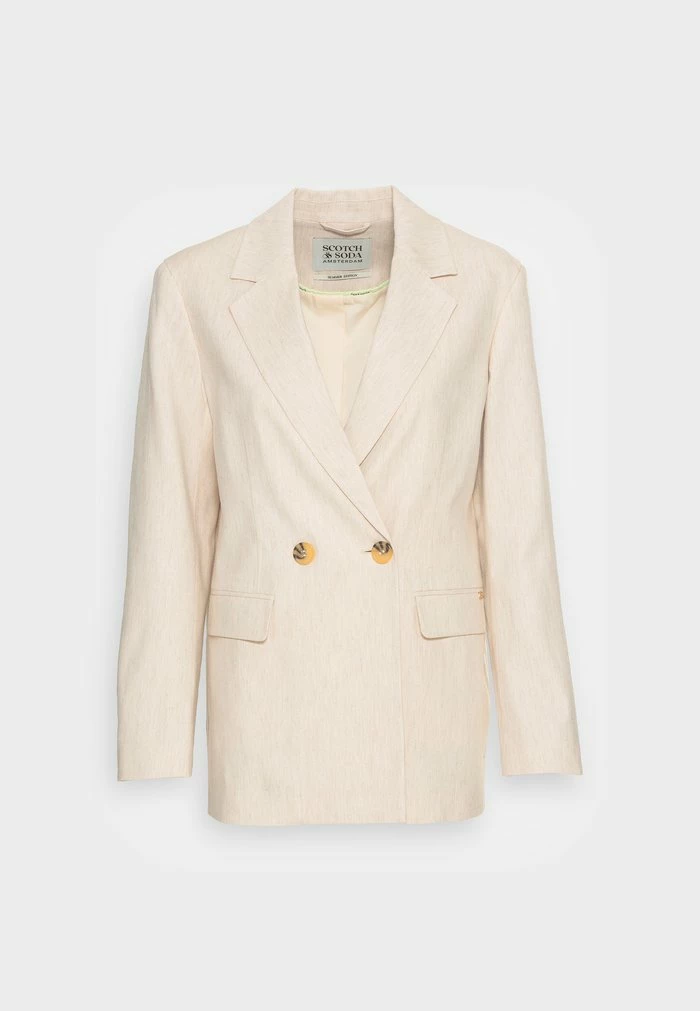 Scotch & Soda DOUBLE BREASTED - Blazer - Sand Melange 4 Scotch & Soda DOUBLE BREASTED - Blazer - Sand Melange – Image 4