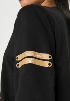 Scotch & Soda BLEND GRAPHIC - Sweatshirt - Black -Scotch & Soda Soldes 646c790e42de4e96a3375dbde1c69604