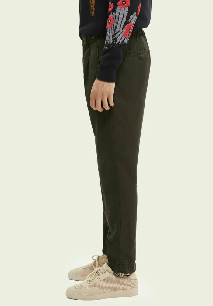 Scotch & Soda PLEATED SLIM-FIT - Pantalon Classique - Khaki 4 Scotch & Soda PLEATED SLIM-FIT - Pantalon Classique - Khaki – Image 4