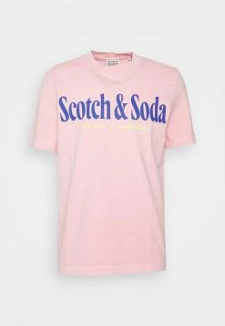 Scotch & Soda REGULAR FIT - T-shirt Imprimé - Pop Pink -Scotch & Soda Soldes 648543d491da4f479c2507423c962fdb