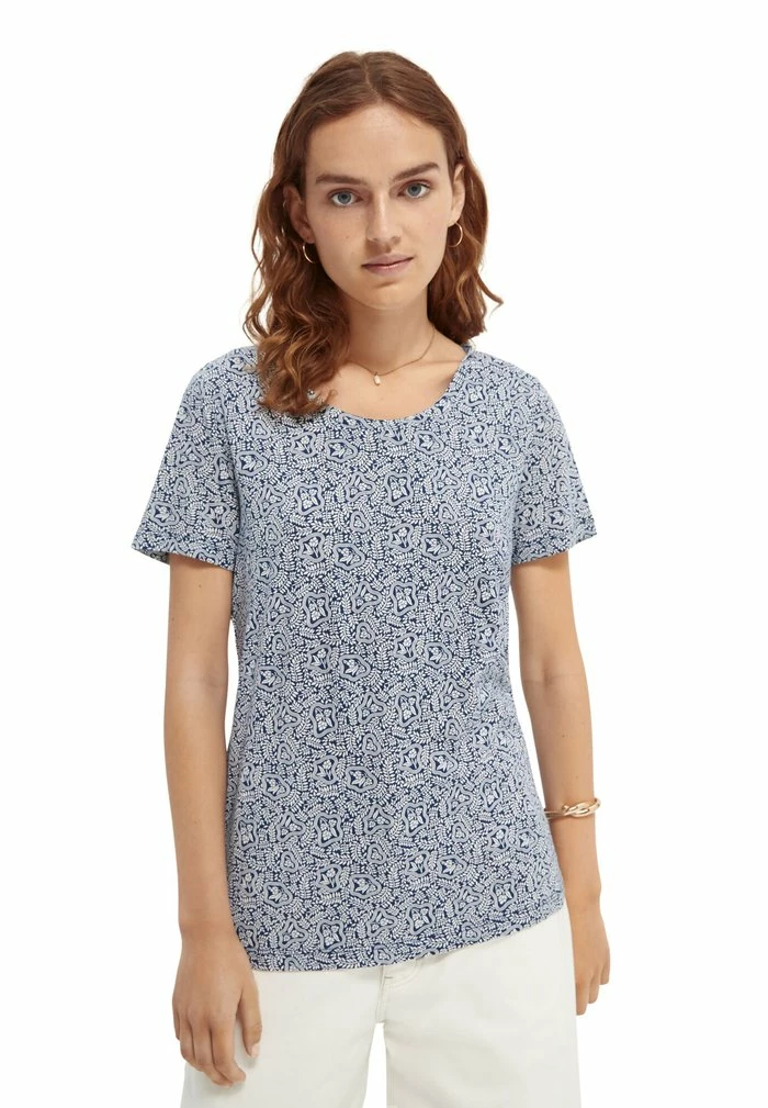 Scotch & Soda ALLOVER PRINTED TEE - T-shirt Imprimé - White 1 Scotch & Soda ALLOVER PRINTED TEE - T-shirt Imprimé - White