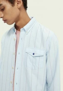 Scotch & Soda SLIM FIT LANGARM - Chemise - Blue -Scotch & Soda Soldes 64f30f8cea2341779301082614af5cf0