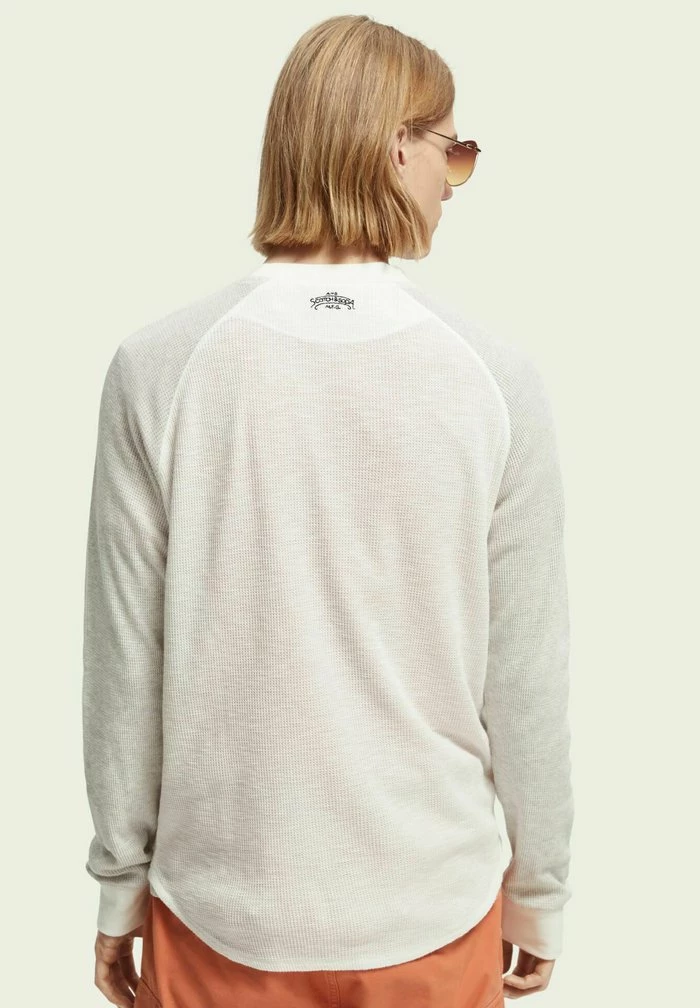 Scotch & Soda WAFFLE - T-shirt à Manches Longues - Grey 3 Scotch & Soda WAFFLE - T-shirt à Manches Longues - Grey – Image 3