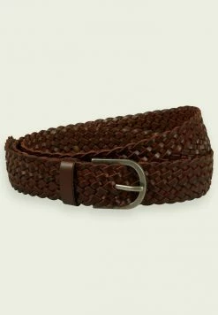 Scotch & Soda Ceinture Tressée - Brown -Scotch & Soda Soldes 66da069ee1a34edcaf0e5dc4612d2e94