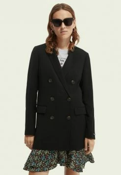 Scotch & Soda Manteau Classique - Black -Scotch & Soda Soldes 6790d3773c7d41a0a934a5ec1c333a4e