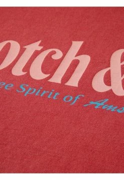 Scotch & Soda REGULAR FIT - T-shirt Imprimé - Red -Scotch & Soda Soldes 680da7ecdb3f4472a7fe9067ab1d67ce