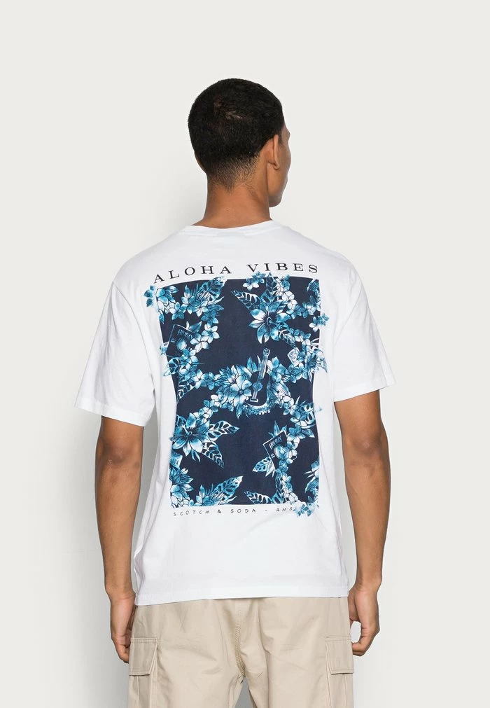 Scotch & Soda GRAPHIC CREWNECK - T-shirt Imprimé - White 3 Scotch & Soda GRAPHIC CREWNECK - T-shirt Imprimé - White – Image 3