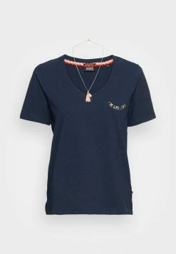 Scotch & Soda REGULAR FIT WITH SMALL EMBROIDERY - T-shirt Imprimé - Night Melange -Scotch & Soda Soldes 685a2bc06a6347e18f40e4badaacd2bb