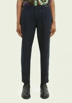 Scotch & Soda PLEATED SLIM-FIT - Pantalon Classique - Night