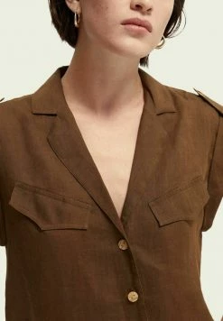 Scotch & Soda Chemisier - Moss -Scotch & Soda Soldes 688d9873e41f46d59e926c1926a6e6b2