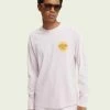 Scotch & Soda LONG SLEEVED - T-shirt à Manches Longues - Pink Icon