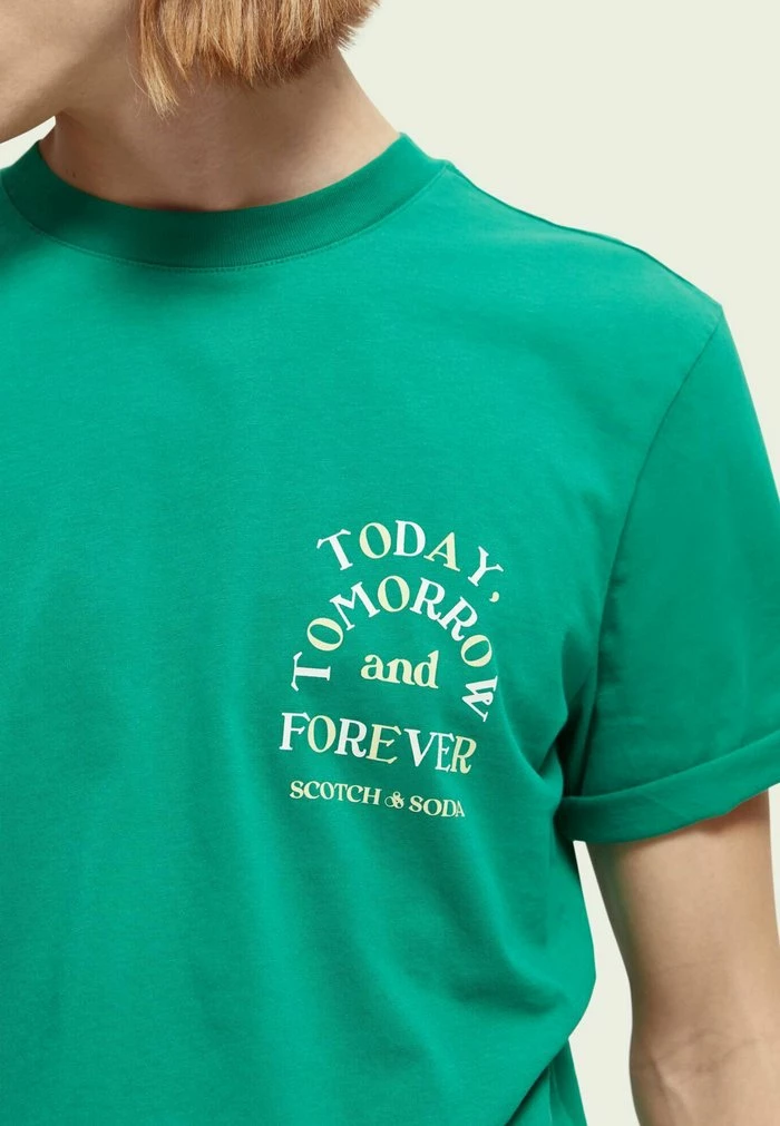 Scotch & Soda REGULAR FIT ARTWORK - T-shirt Imprimé - Highlight Green 3 Scotch & Soda REGULAR FIT ARTWORK - T-shirt Imprimé - Highlight Green – Image 3