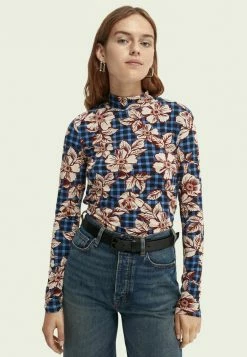 Scotch & Soda LONG SLEEVED MOCK NECK - T-shirt à Manches Longues - Combo E