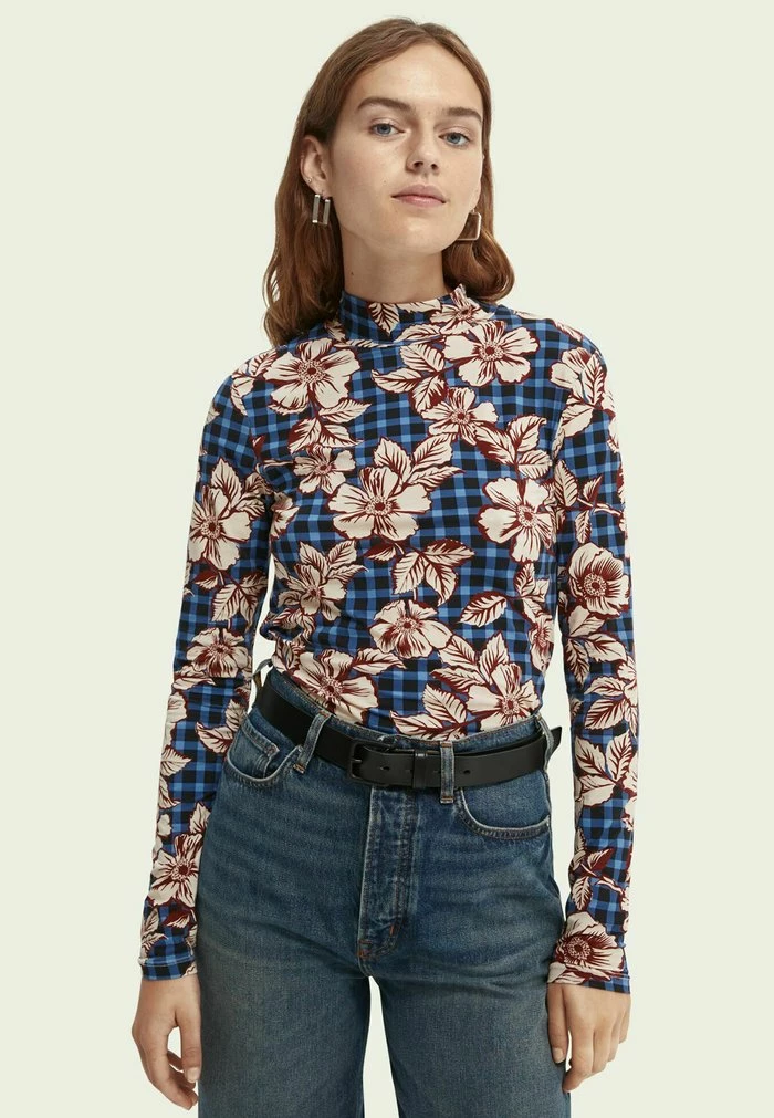 Scotch & Soda LONG SLEEVED MOCK NECK - T-shirt à Manches Longues - Combo E 1 Scotch & Soda LONG SLEEVED MOCK NECK - T-shirt à Manches Longues - Combo E