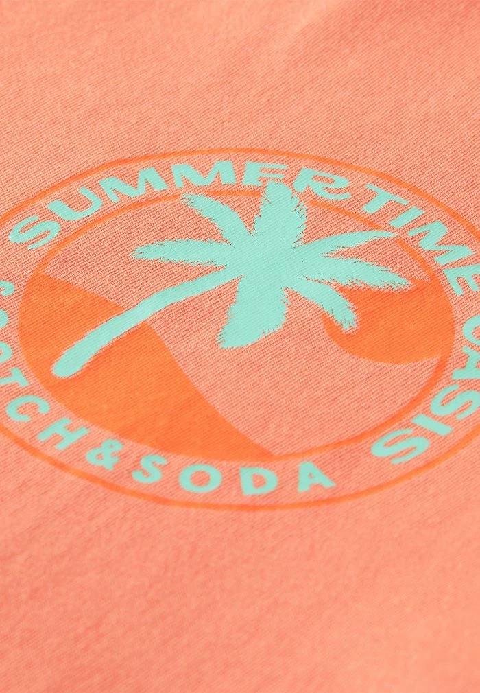Scotch & Soda LOGO GRAPHIC - T-shirt Imprimé - Orange 3 Scotch & Soda LOGO GRAPHIC - T-shirt Imprimé - Orange – Image 3