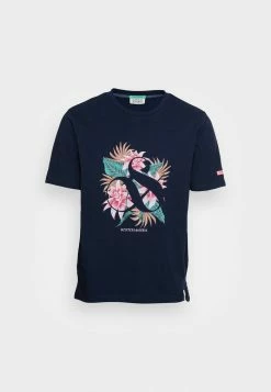 Scotch & Soda SEASONAL LOGO GRAPHIC - T-shirt Imprimé - Navy -Scotch & Soda Soldes 6cc1c0850aac4347be407c31f624a323