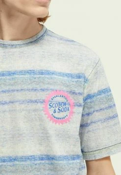 Scotch & Soda MELANGE EFFECT - T-shirt Imprimé - Blue/light Grey -Scotch & Soda Soldes 6d04335d45c847aeb4fcbdf403075670