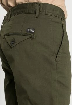 Scotch & Soda MOTT CONTAINS - Chino - Military -Scotch & Soda Soldes 6d5582fd8f2a4a4b9a9ce13e07111053