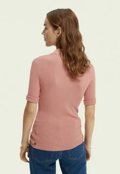 Scotch & Soda SLIM-FIT SHORT-SLEEVED - Polo - Desert Pink -Scotch & Soda Soldes 6ddc5d2b477148fdbb44b8c64bff9500