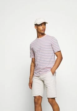 Scotch & Soda CLASSIC PATTERNED CREWNECK - T-shirt Imprimé - Salmon/blue -Scotch & Soda Soldes 6e9f6f70692d425c99f3f74139d5b72d