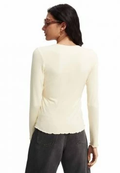 Scotch & Soda LONG SLEEVED BLENDWRAPOVER - T-shirt à Manches Longues - Vanilla -Scotch & Soda Soldes 6f1efd40c0a140b68a7a9f4865283b11