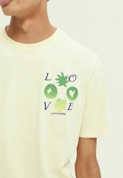 Scotch & Soda T-shirt Imprimé - Highlight Yellow -Scotch & Soda Soldes 6f8ec94645ec4e618333a5ceb7f5e0a7