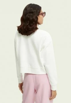 Scotch & Soda Sweatshirt - Off White -Scotch & Soda Soldes 6fb7e7b0300941319cade3ce4a371c7e